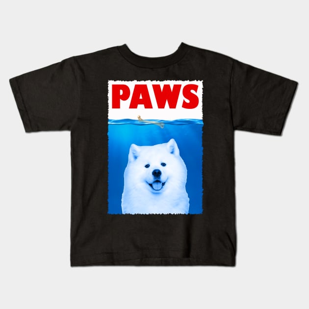 Fluffy Friends Samoyed Chronicles, Stylish Tee Extravaganza Kids T-Shirt by Gamma-Mage